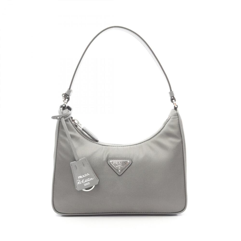 Prada Tessuto Saffiano Leather Shoulder Bag Green